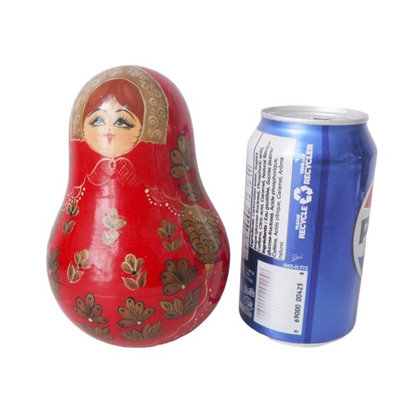 Vintage Russian Roly Poly Chime Doll - Picture 6 of 6